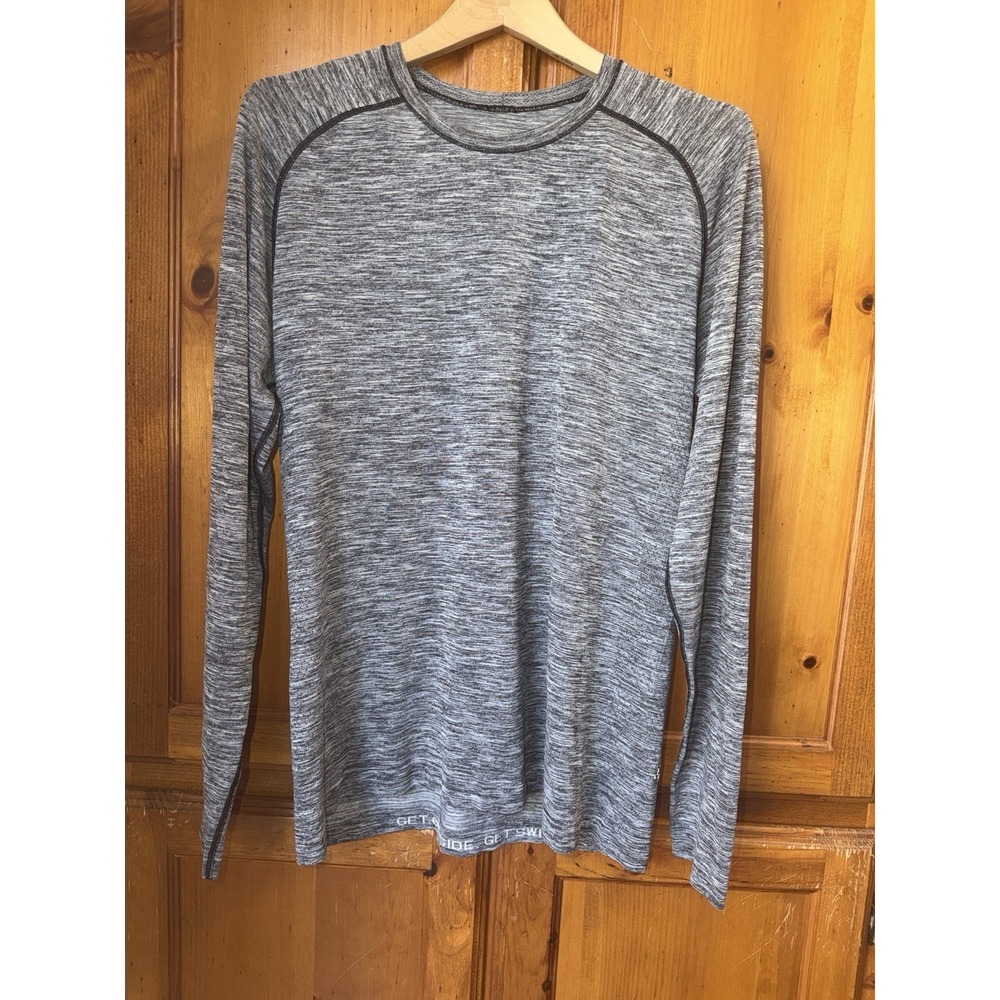 Lululemon Metal Vent Tech Shirt Top Long Sleeve Men's L Gray Yoga Running LS
